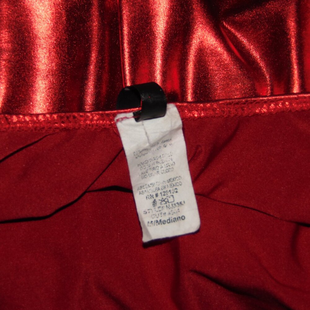 K Too Shiny Red Leotard M - Picture 5 of 7